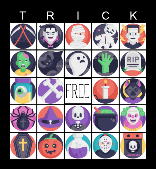 Spooky TIME Bingo Card