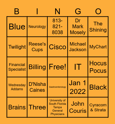 EC Spooky Bingo 2025 Bingo Card