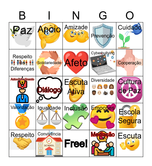 BINGO DAS VIVÊNCIAS- NEPRE 2025 Bingo Card