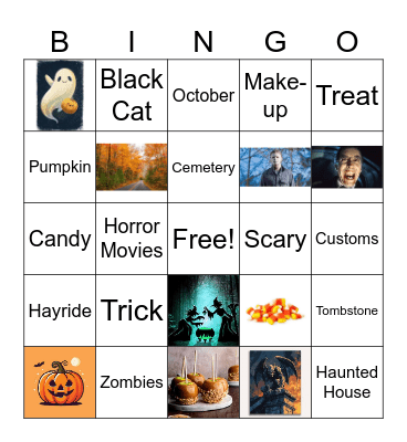 Halloween Bingo Card