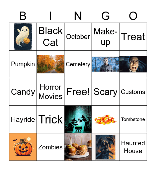 Halloween Bingo Card