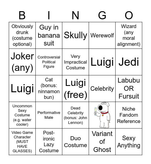 J-Dogs Halloween Bingo!!! Bingo Card