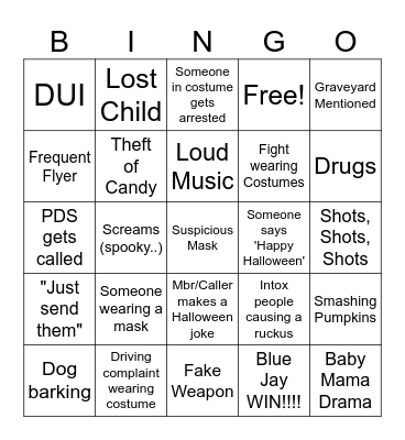 HALLOWEEN Bingo Card