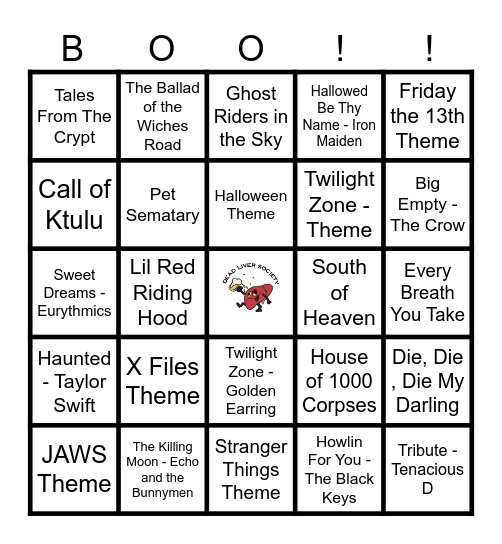 Halloween Oddities! Bingo Card