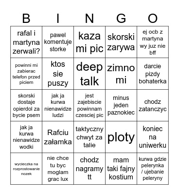 halloween 2025 Bingo Card