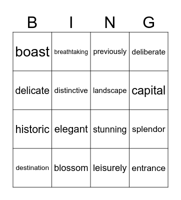 B3U5 Bingo!!! Bingo Card