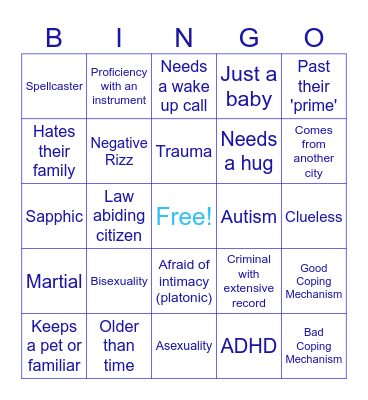 Smoon Bingo Card