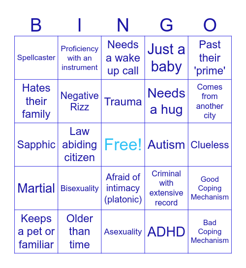 Smoon Bingo Card