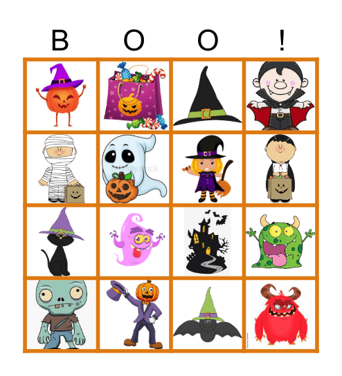 Halloween Bingo Card
