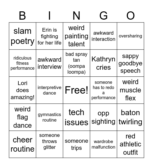 I am Beyonce, always! Bingo Card