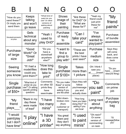 Free Boba Booth Babe Bingo- Ultra Bingo Card