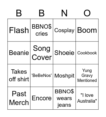 BBNOBINGO Card