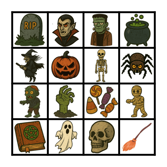 Halloween Bingo Card