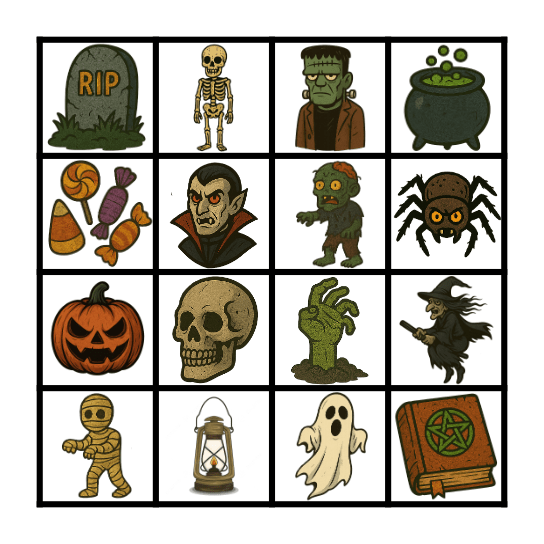 Halloween Bingo Card