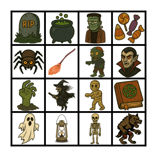 Halloween Bingo Card