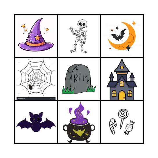 Halloween Bingo Card