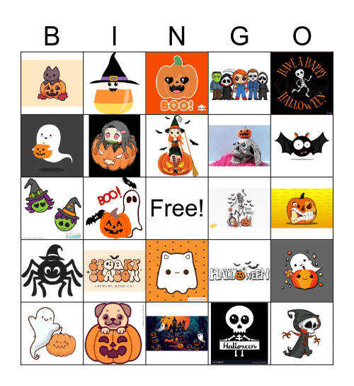 Halloween Bingo Card