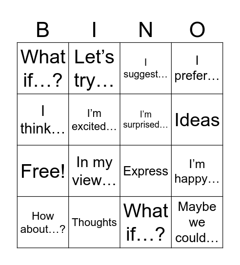 Are You Feeling Lucky? Bingo Card