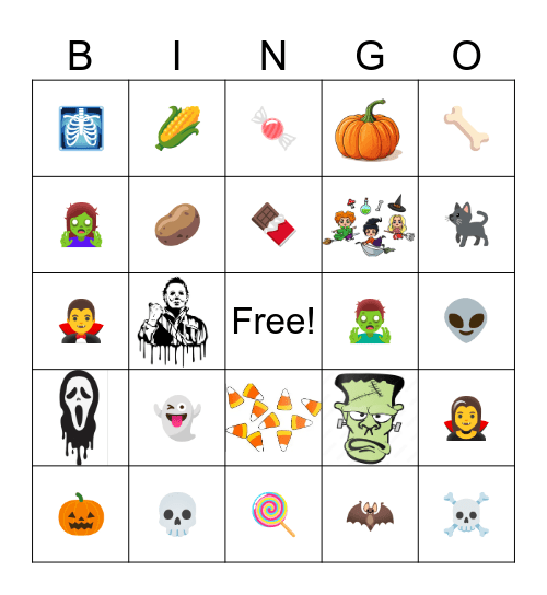 Team Tater Tots Halloween Bingo! Bingo Card