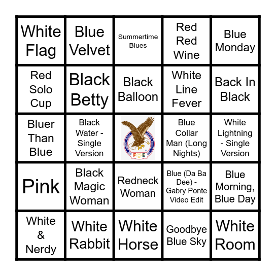 COLORS PT. 2 Bingo Card