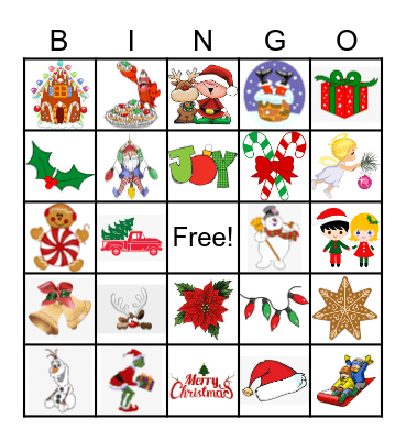 Christmas Bingo Card