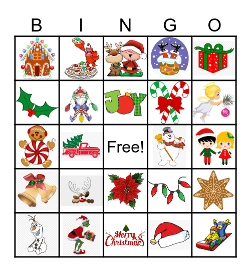 Christmas Bingo Card