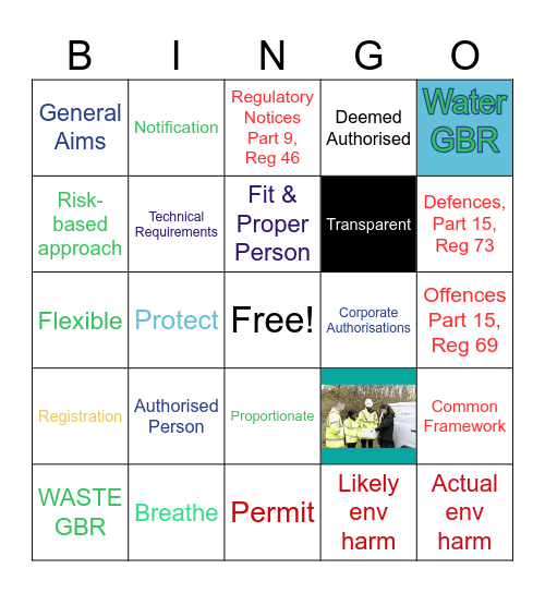 EASR - the new dawn Bingo Card