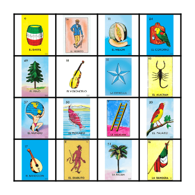Loteria Bingo Card