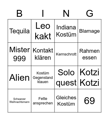 Halloween Köln Bingo Card
