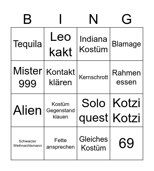 Halloween Köln Bingo Card