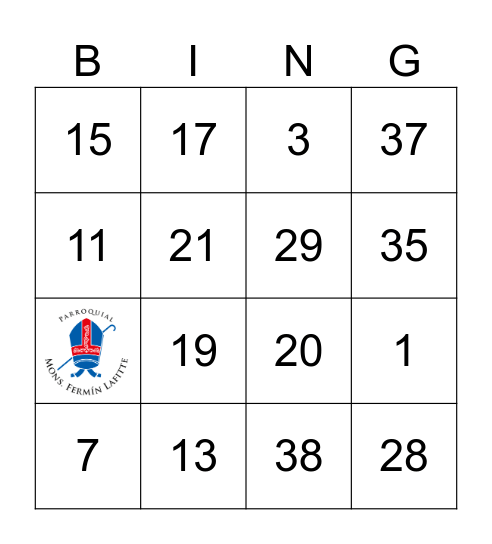 NIVEL INCIAL - Mons. Fermín Lafitte Bingo Card