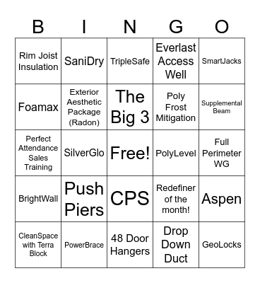 Q4 Bingo Card