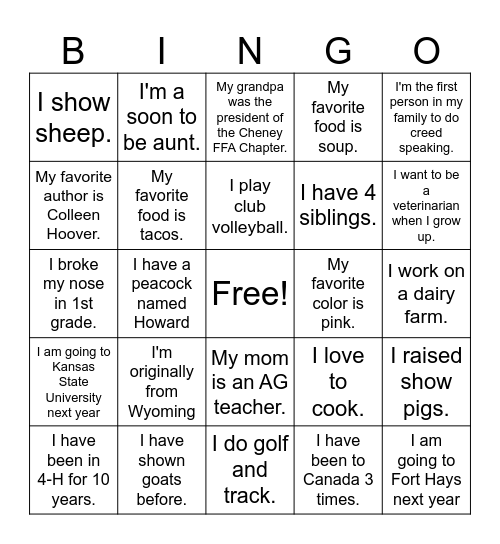 How Well Do You Know The 25-26 Officers? Bingo Card