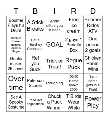 Halloween Bingo Card