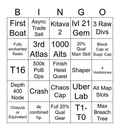 3.27 Bingo Card