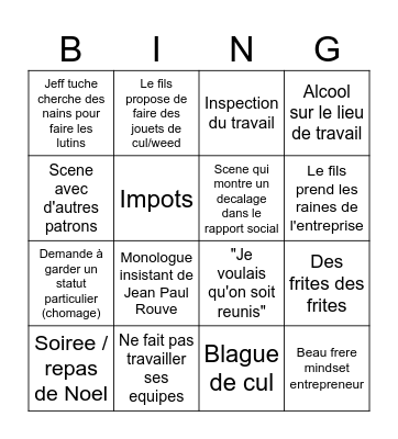 Breast french cancer Bingo Card