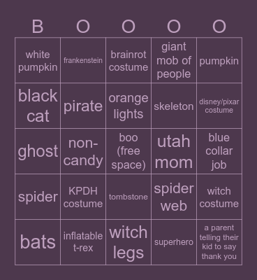 hallo queen Bingo Card