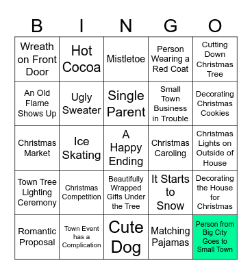CHRISTMAS MOVIE BINGO Card