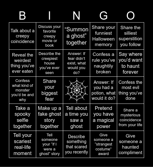 Get to Know Someone Bingo Card