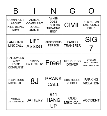 PHONES HALLOWEEEENNN BINGO Card