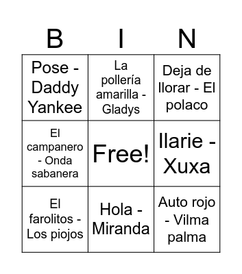 Cumple Jesi 35 Bingo Card