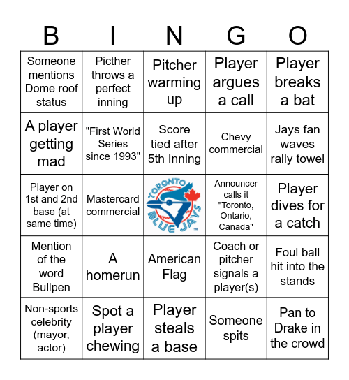 WORLD SERIES BINGO Card