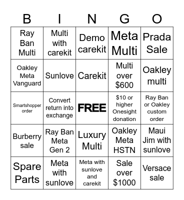 SGH Halloweekend BINGO! Bingo Card