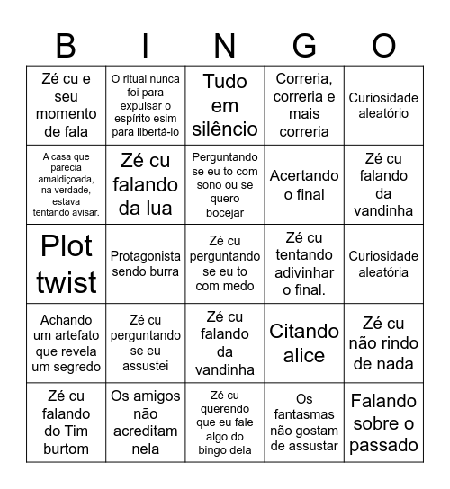 Halloween bingo Card