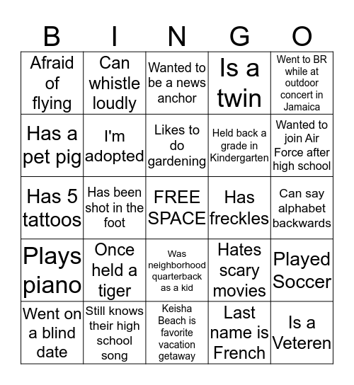E M P L O Y E E Bingo Card
