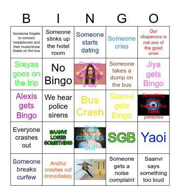 SUCH A GOOD BINGO Card