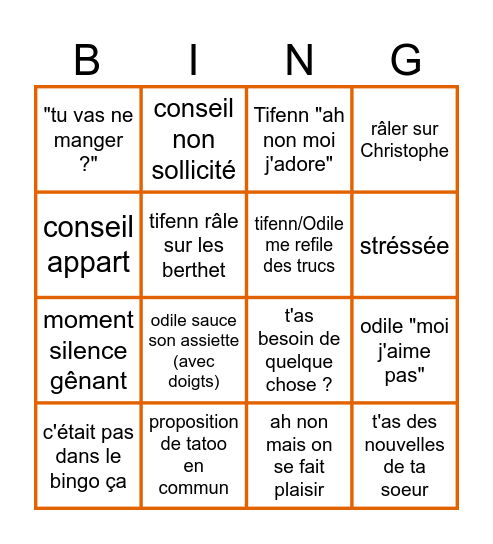 Joyeux anniversaire Lisa Bingo Card