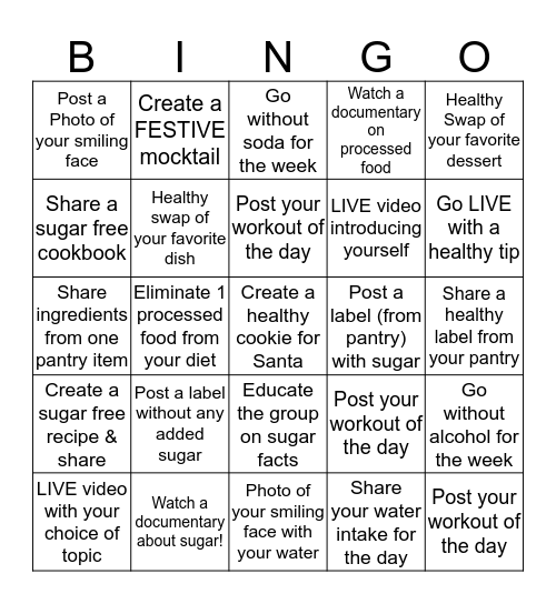 Sweet Swap Bingo! Bingo Card