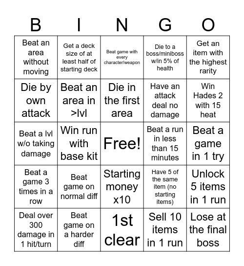 24 hour stream Bingo Card