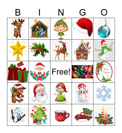 WPC Christmas Bingo Card